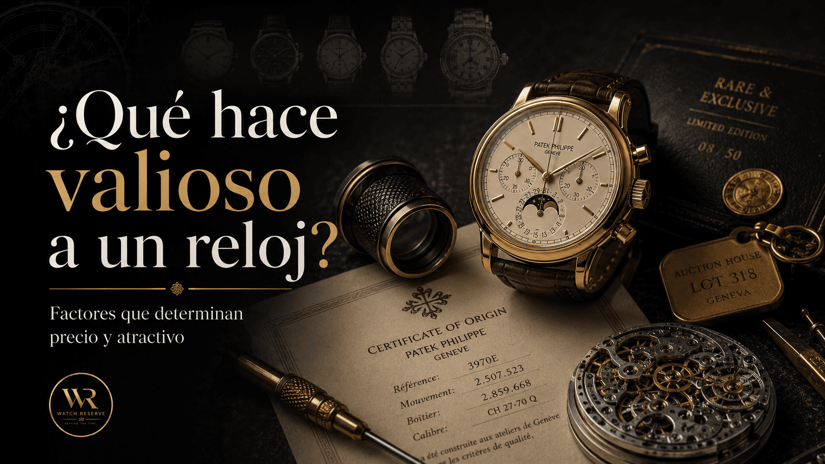 ¿Qué hace valioso a un reloj? 9 factores que determinan precio y atractivo